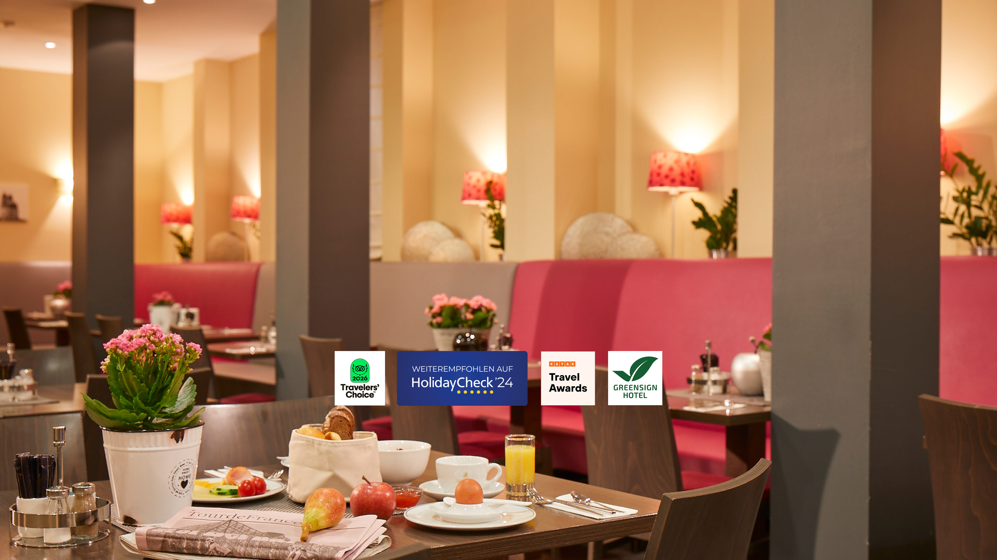 Restaurant – Hotel Mirabell mit Auszeichnungen von Tripadvisor, Holidaycheck und GreenSign
